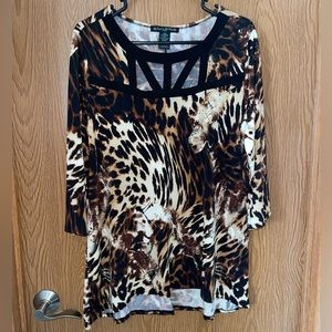 Suzie in the City Animal Print Blouse